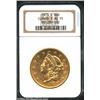 1873-S $20 Closed 3 AU55 NGC. The scarcer variety of 1873, with good luster and numerous contact mar