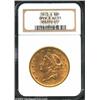 1873-S $20 Open 3 AU55 NGC. With subdued luster and several noticeable obverse contact marks.From th