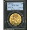 1882-CC $20 MS61 PCGS. Winter 1-A. Equal in grade to the piece offered in the Ashland City Collectio