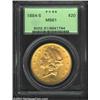 Image 1 : 1884-S $20 MS61 PCGS. A well struck Double Eagle that has full cartwheel luster. Both sides have sev