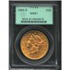 1884-S $20 MS61 PCGS. Flashy and lustrous, with a smattering of marks on both sides consistent with.