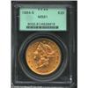 Image 1 : 1884-S $20 MS61 PCGS. Flashy and lustrous, with a smattering of marks on both sides consistent with.