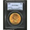 1888 $20 MS62 PCGS. This slightly better date issue increases significantly in rarity in a Mint Stat