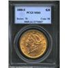 1888-S $20 MS61 PCGS. Lustrous with some darkening at the high points. Rather attractive for the gra