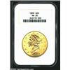 1899 $20 MS64 NGC. A flashy near-Gem that has pleasing surfaces and a bold strike. Portions of the e