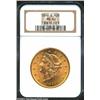 1899-S $20 MS62 NGC. Frosty and lustrous with a normal complement of light surface marks for the gra