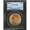 1900-S $20 MS63 PCGS. This reddish-gold example is ringed in olive-gold color that hugs the denticle