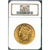1901-S $20 MS62 NGC. Yellow-gold S-mint issue that displays a degree of reflectivity in its lustrous