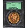 Image 1 : 1901-S $20 MS64 PCGS. The certified population of this late date Liberty Twenty from the San Francis