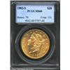 Image 1 : 1902-S $20 MS60 PCGS. Well struck and highly lustrous, this specimen displays a grade-limiting numbe