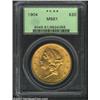 1904 $20 MS61 PCGS. Well struck and lustrous with sunset-gold color and surprisingly clean surfaces.