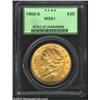 Image 1 : 1906-D $20 MS61 PCGS. A lustrous piece with wispy peach patina and a few evenly distributed luster g