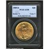 1909-D $20 AU58 PCGS. This issue's original mintage of 52,000 is the fourth lowest in the St. Gauden