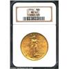 Image 1 : 1910 $20 MS62 NGC.A pleasing Philadelphia Mint specimen with nice strike and warm frosty surfaces.Fr