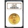 Image 1 : 1911 $20 MS63 NGC. Satiny and lustrous for this well preserved Twenty.From the George Coyman Collect