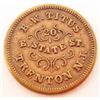 Image 1 : CIVIL WAR ERA TRADE TOKEN - DRY GOODS