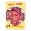 Image 1 : 1959 TOPPS #50 WILLIE MAYS BASEBALL CARD