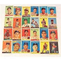 LOT OF 24 1958 TOPPS BASEBALL CARDS