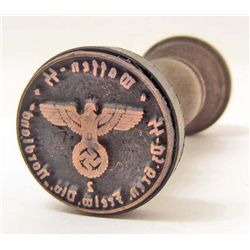 NAZI GERMAN WAFFEN SS DESK WAX SEAL STAMP