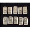 Image 1 : LOT OF 10 .999 PURE SILVER 5 GRAIN INGOT BARS