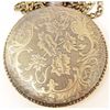 Image 3 : VINTAGE STYLE CASTLE POCKET WATCH WITH CHAIN