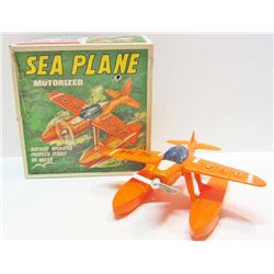 VINTAGE 1960S MOTORIZED SEA PLANE TOY IN ORIGINAL BOX