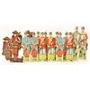 Image 1 : LOT OF 15 EARLY PAPER AND CARDBOARD DIE CUT SOLDIERS
