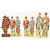 Image 2 : LOT OF 15 EARLY PAPER AND CARDBOARD DIE CUT SOLDIERS