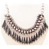 Image 1 : BLACK AND SILVER ESTATE JEWELRY NECKLACE