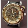 Image 1 : MENS MILITARY ROSE GOLD COLORED FACE SKELETON WRIST WATCH