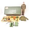 Image 1 : VINTAGE 1960S GI JOE ACTION FIGURE WITH FOOT LOCKER