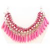 Image 1 : PINK AND SILVER ESTATE JEWELRY NECKLACE