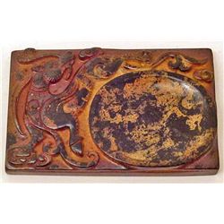 HAND CARVED CHINESE OLD JADE BRUSH WASHER