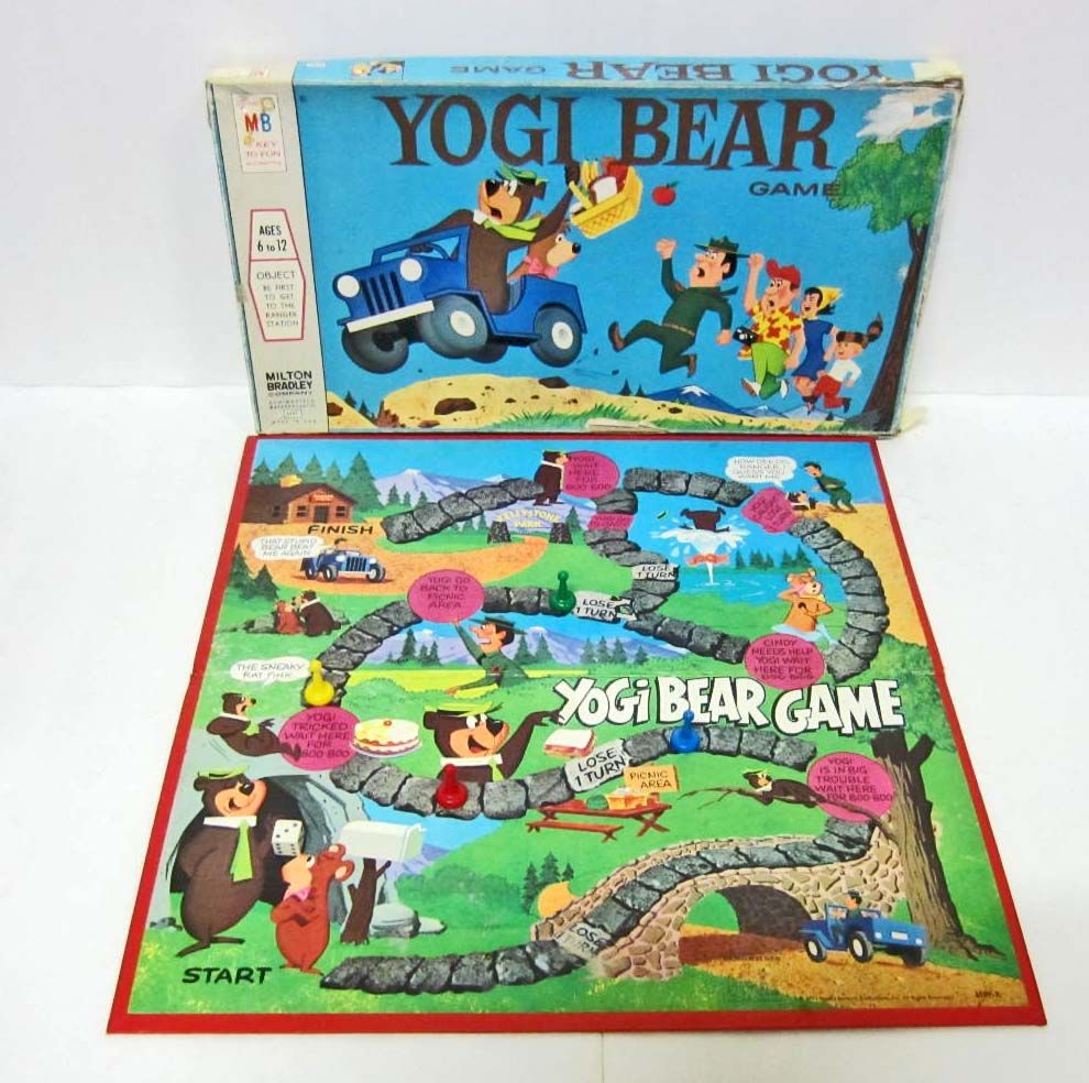 VINTAGE 1971 YOGI BEAR BOARD GAME COMPLETE