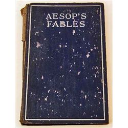 ANTIQUE "AESOPS FABLES" HARDCOVER BOOK