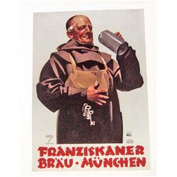 MONK GERMAN BEER MUSEUM GRADE GICLEE CANVAS 8X10 PRINT