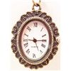 Image 2 : VINTAGE STYLE CAMEO ROSE POCKET WATCH WITH CHAIN