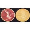 Image 1 : MARILYN MONROE RISQUE COMMEMORATIVE .999 GOLD CLAD COIN