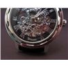Image 2 : MENS MILITARY SILVER FACE SKELETON WRIST WATCH