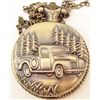 Image 1 : VINTAGE STYLE TRUCK POCKET WATCH WITH CHAIN