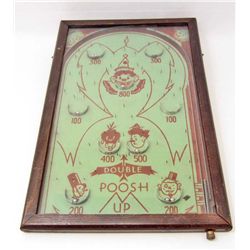 VINTAGE CIRCUS DOUBLE POOSH UP PINBALL GAME FRAMED