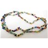 Image 1 : LARGE STRAND OF MILLEFIORI ART GLASS CHIPS - 33" LONG