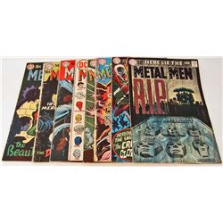 LOT OF 8  VINTAGE DC METAL MEN COMIC BOOKS