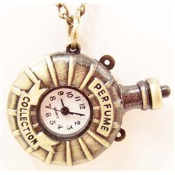 STEAM PUNK STYLE PERFUME BOTTLE POCKET WATCH