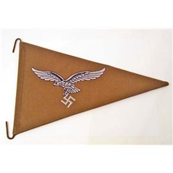 NAZI GERMAN LUFTWAFFE OFFICERS STAFF CAR PENNANT FLAG