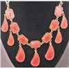Image 1 : PINK AND GOLD ESTATE JEWELRY NECKLACE