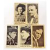 Image 1 : LOT OF 5 C. 1920'S SILENT MOVIE COWBOYS CIGARETTE CARDS