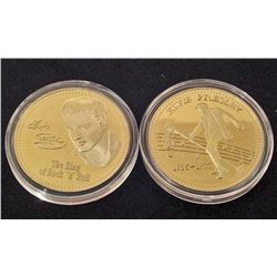 ELVIS PRESLEY .999 GOLD CLAD COLLECTIBLE COIN