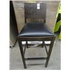 Image 1 : Walnut w/Black Pad Bar Stools - 10 Times the Money