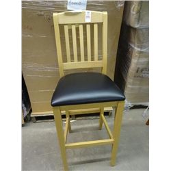 Blonde Wood w/Black Pad Bar Stools - 29 Times the Money